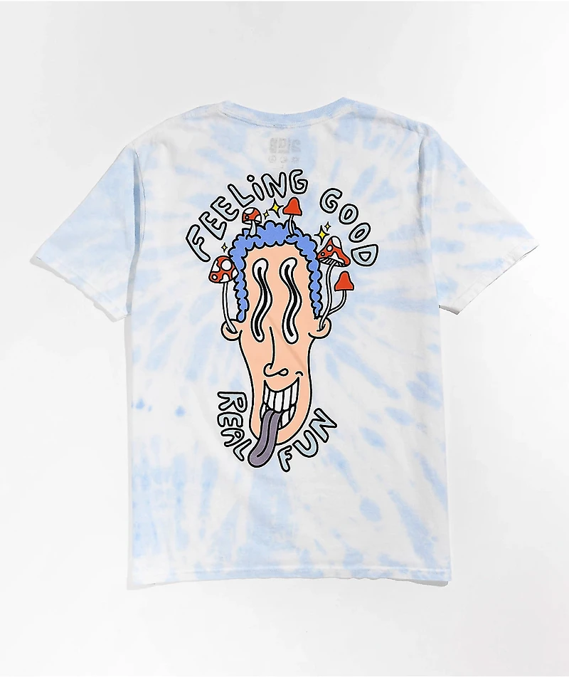 A-Lab Feeling Good Blue Tie Dye T-Shirt