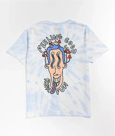 A-Lab Feeling Good Blue Tie Dye T-Shirt