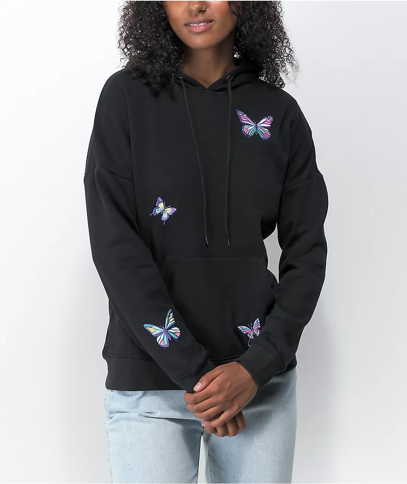 A-Lab Freela Butterfly Black Hoodie