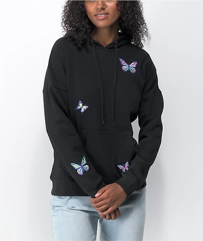 A-Lab Freela Butterfly Black Hoodie