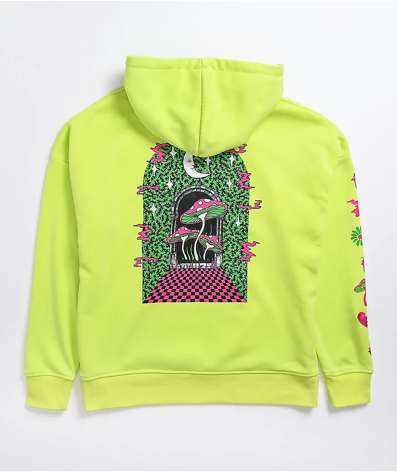 A-Lab Freela Yin Yang Lime Green Hoodie