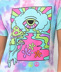 A-Lab Go With The Flow Purple & Blue Tie Dye T-Shirt
