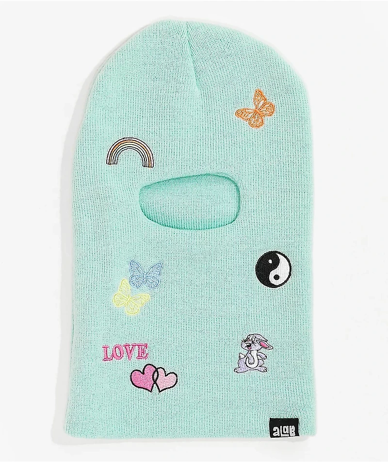 A-Lab Good Vibes Light Teal Balaclava