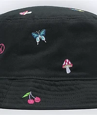 A-Lab Icon Embroidered Black Bucket Hat