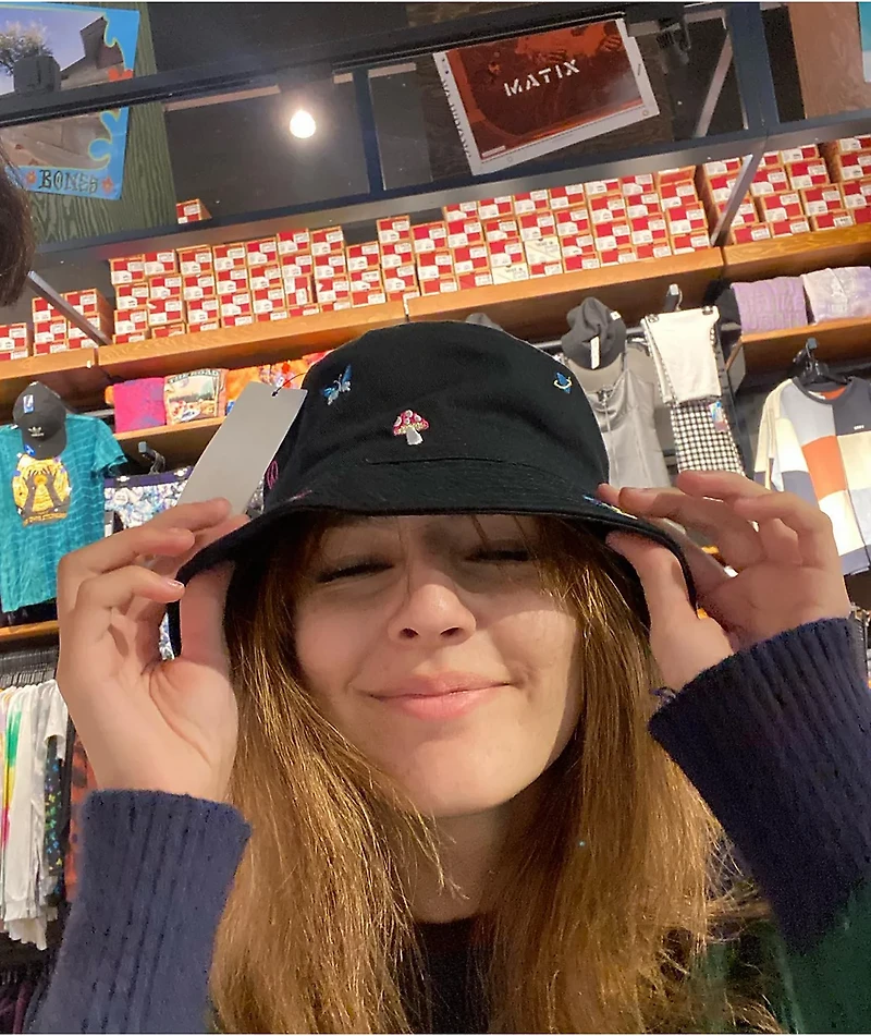 A-Lab Icon Embroidered Black Bucket Hat