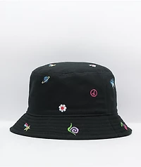 A-Lab Icon Embroidered Black Bucket Hat
