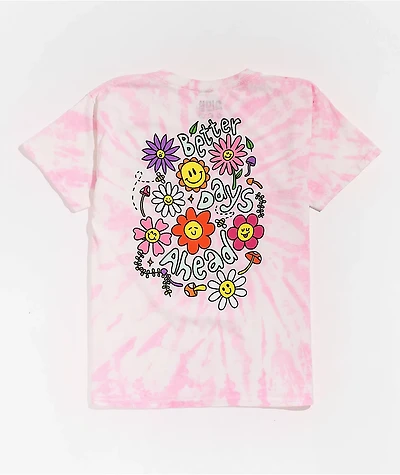 A-Lab Kids' Better Days Pink Tie Dye T-Shirt