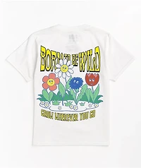 A-Lab Kids' Born Wild White T-Shirt