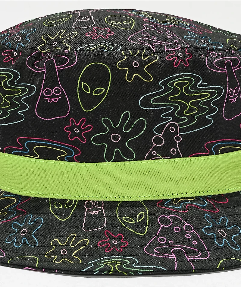 A-Lab Laser Show Black Bucket Hat