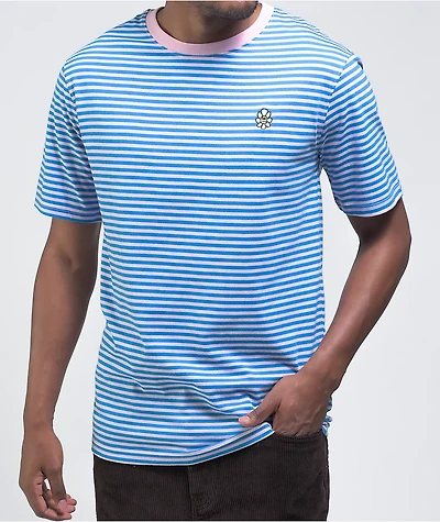 A-Lab Lil Buddy Blue & Pink Stripe Knit T-Shirt