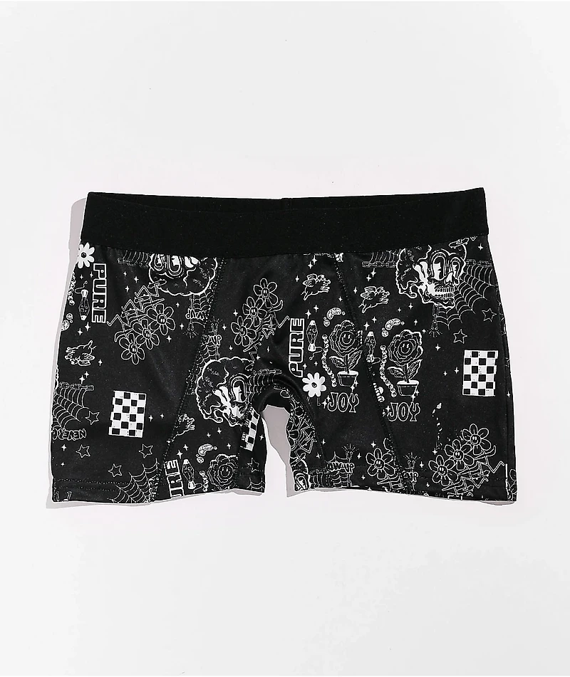 A-Lab Lilly Black & White Boyshort Underwear