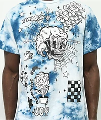 A-Lab Never Grow Up Blue & White Tie Dye T-Shirt
