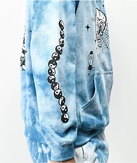 A-Lab Never Grow Up Blue Tie Dye Hoodie
