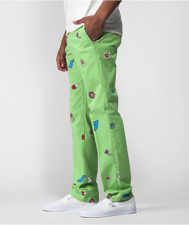 A-Lab Pen Pals Green Twill Pants