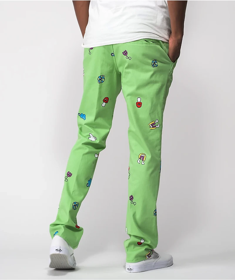 A-Lab Pen Pals Green Twill Pants