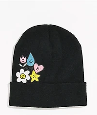A-Lab Rain Drop Black Beanie