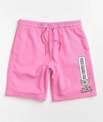 A-Lab Sick Pink Sweat Shorts