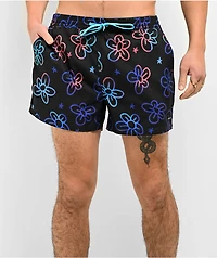 A-Lab Skippy Black Board Shorts