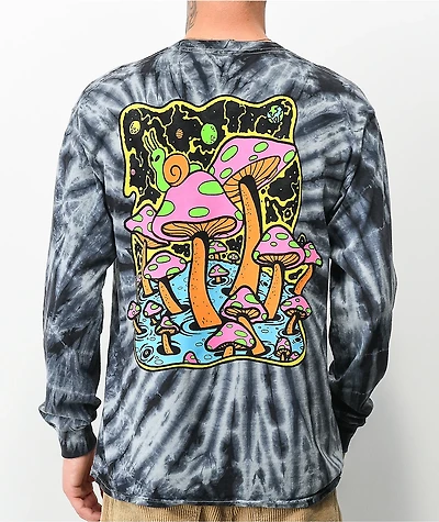 A-Lab Trip On This Black Tie Dye T-Shirt