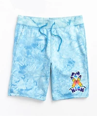 A-Lab Wavelength Blue Crystal Washed Sweat Shorts