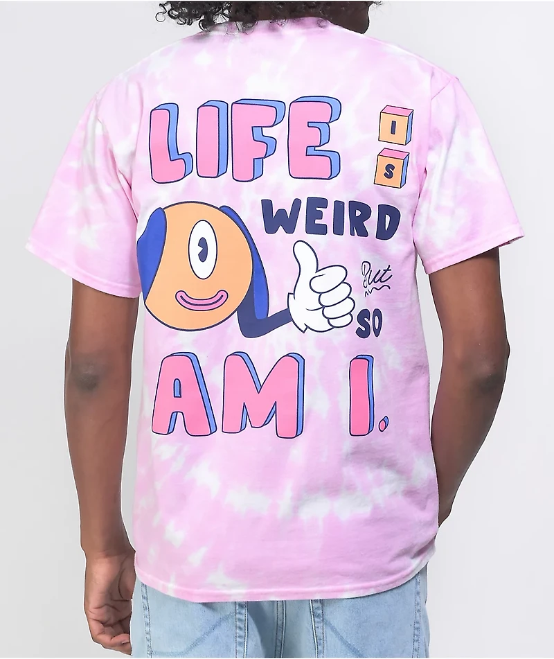 A-Lab Weird Pink Tie Dye T-Shirt