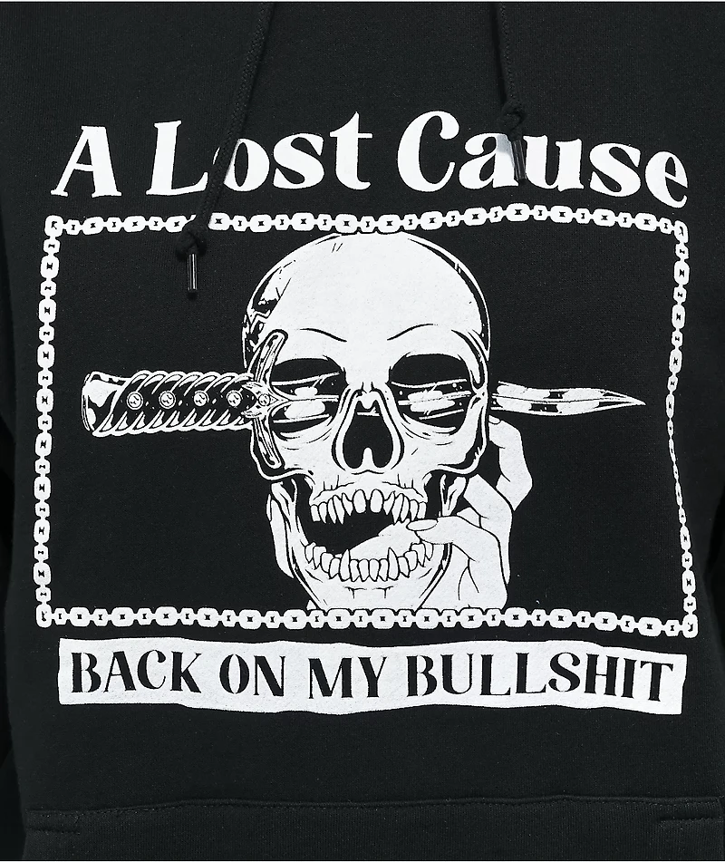 A Lost Cause Back On Black Hoodie