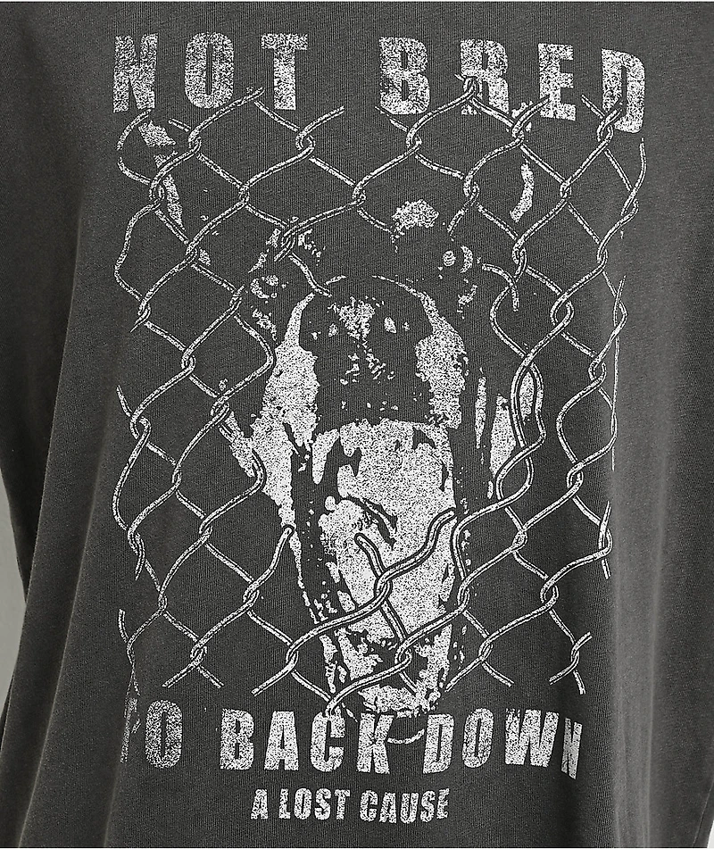 A Lost Cause Backdown Vintage Charcoal T-Shirt