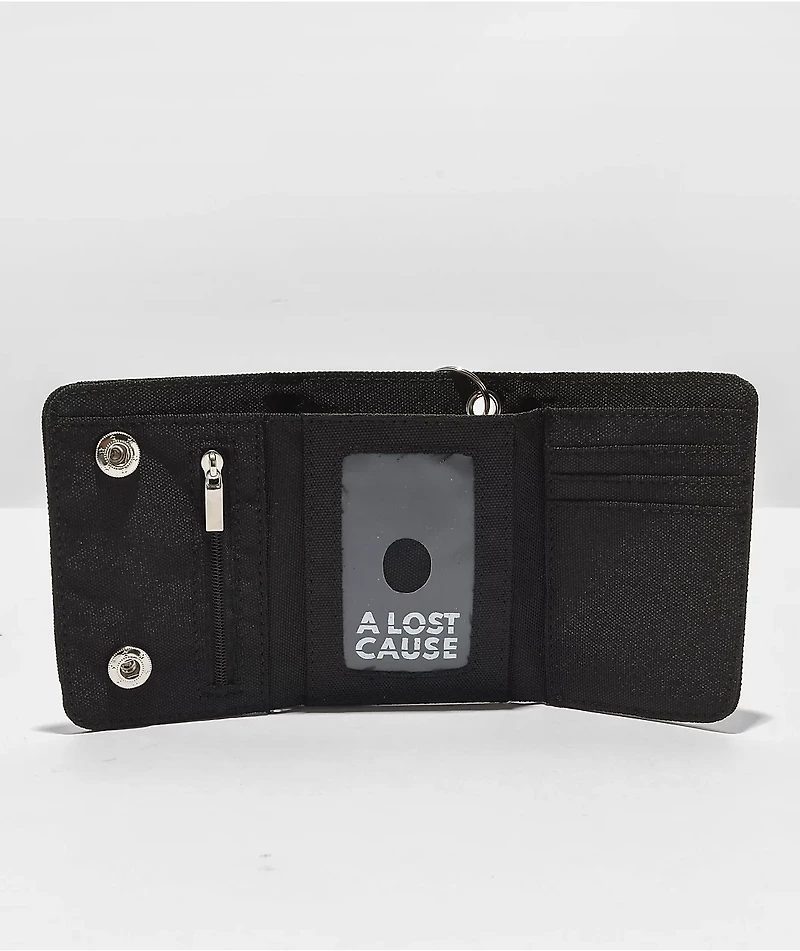 A Lost Cause Black Chain Wallet