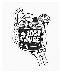 A Lost Cause Cheers Sticker