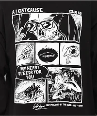 A Lost Cause Comic Black Long Sleeve T-Shirt
