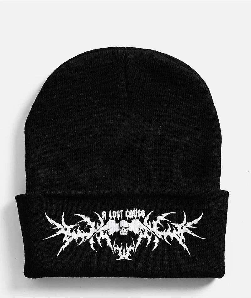 A Lost Cause Crown Black Beanie
