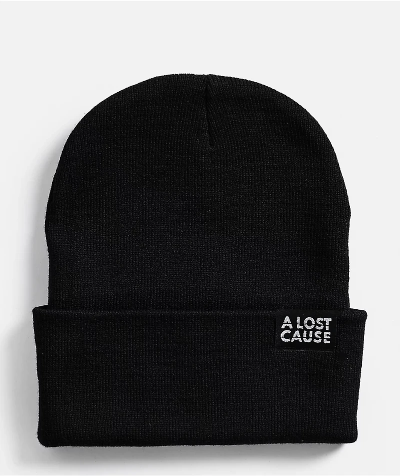 A Lost Cause Crown Black Skully Beanie