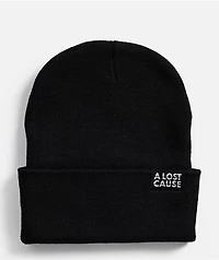 A Lost Cause Crown Black Skully Beanie