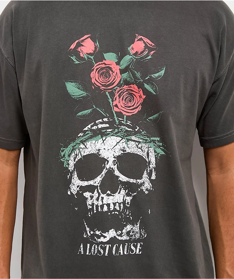 A Lost Cause Crown Charcoal Vintage T-Shirt