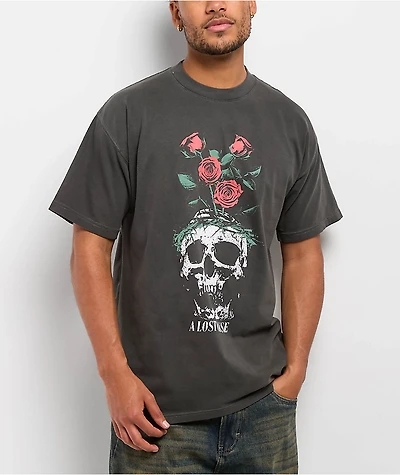 A Lost Cause Crown Charcoal Vintage T-Shirt