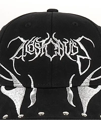 A Lost Cause Cursed Studded Black Strapback Hat