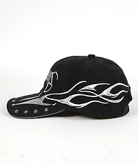 A Lost Cause Cursed Studded Black Strapback Hat