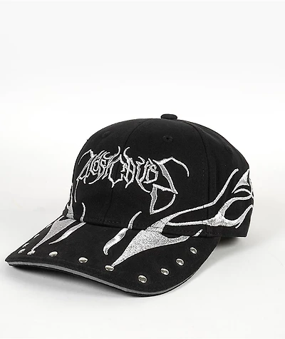 A Lost Cause Cursed Studded Black Strapback Hat