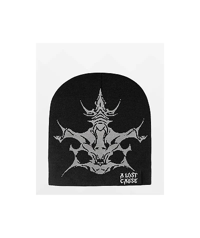 A Lost Cause Cyber Black Skully Beanie
