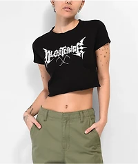 A Lost Cause Dark Crystal Black Crop T-Shirt