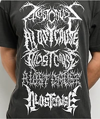 A Lost Cause Dark Omens Vintage Charcoal T-Shirt