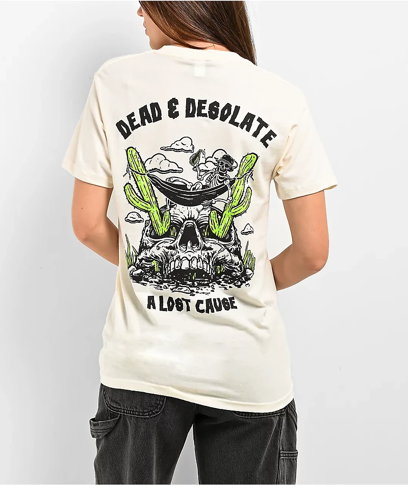 A Lost Cause Dead And Desolate Natural T-Shirt