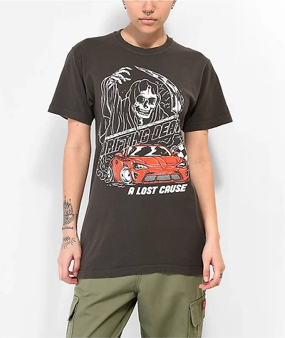 A Lost Cause Deadly Whip Grey T-Shirt