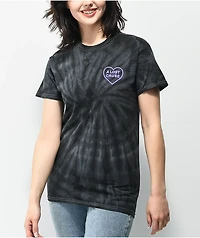 A Lost Cause Deaths Embrace Grey Tie Dye Boyfriend T-Shirt