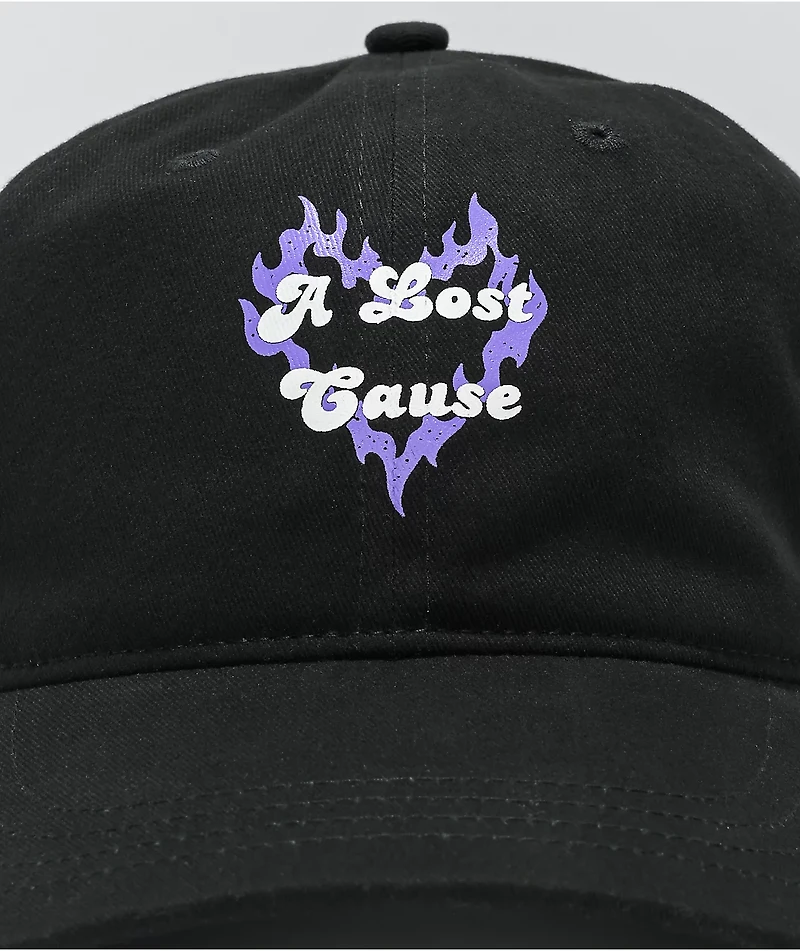 A Lost Cause Eternal Flame Black Strapback Hat
