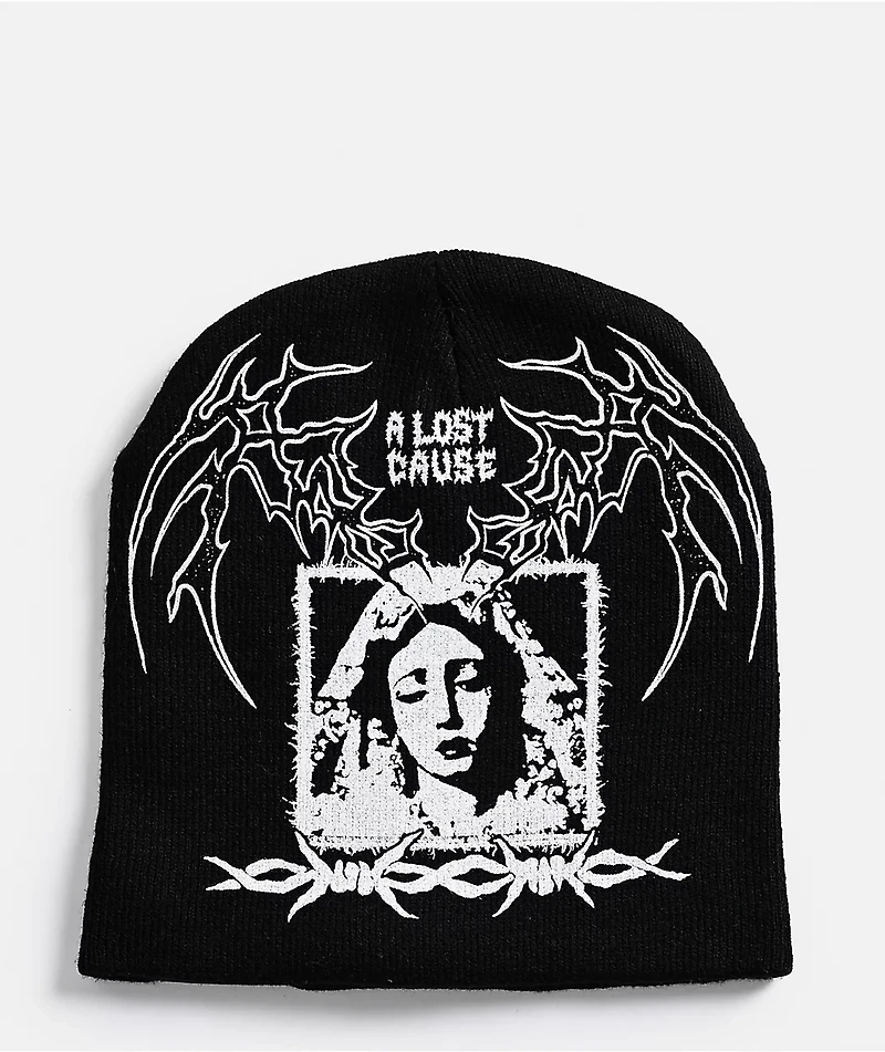 A Lost Cause Eternal Sorrow Black Skully Beanie