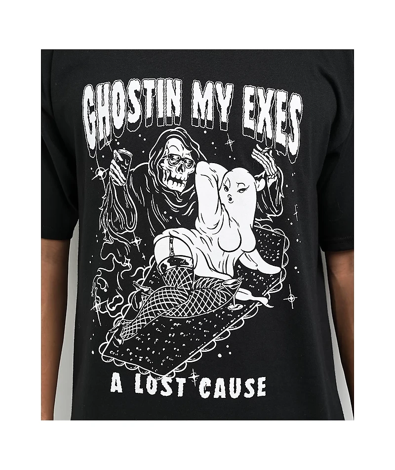 A Lost Cause Ghostin Black T-Shirt