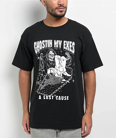 A Lost Cause Ghostin Black T-Shirt
