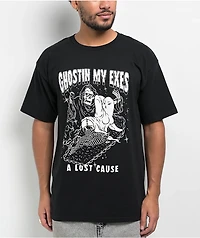A Lost Cause Ghostin Black T-Shirt