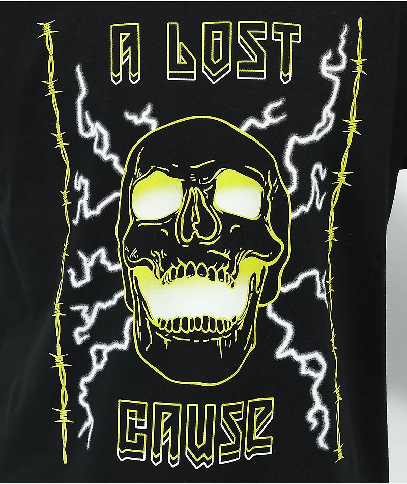 A Lost Cause High Voltage Black T-Shirt